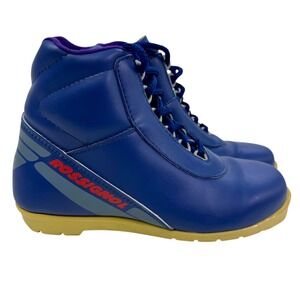 Rossignol Vintage Blue NNN Cross Country Ski Boots Made in Italy Women aprox 8